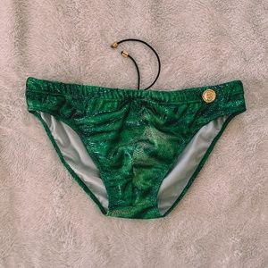 Shiny Metallic Swim Briefs